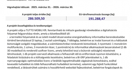 A TUTTO MOBILI Kft. digitalizálása